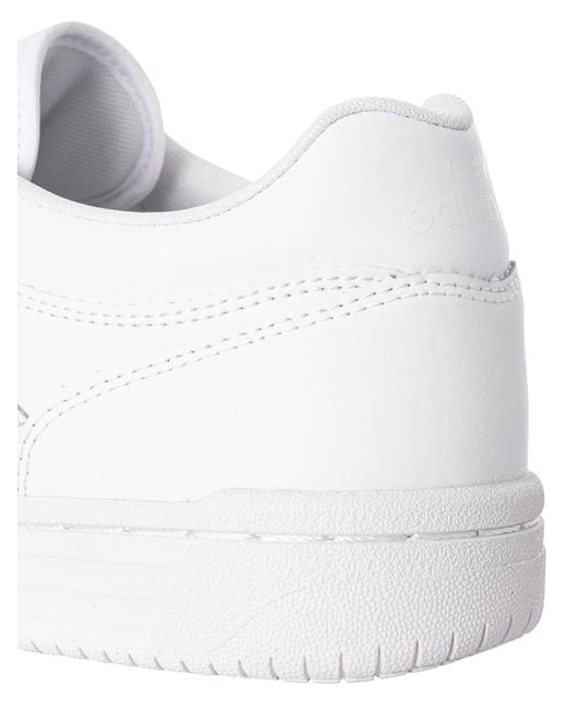 New Balance White Bb480 Leather Trainers for men