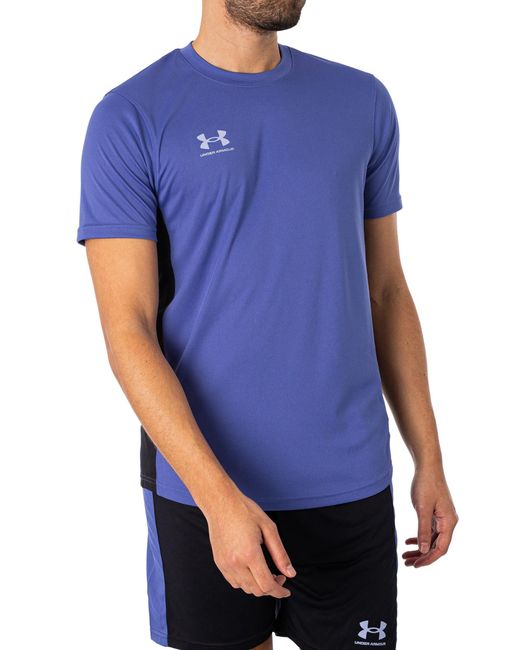 Under Armour Blue Challenger Training T-shirt for men