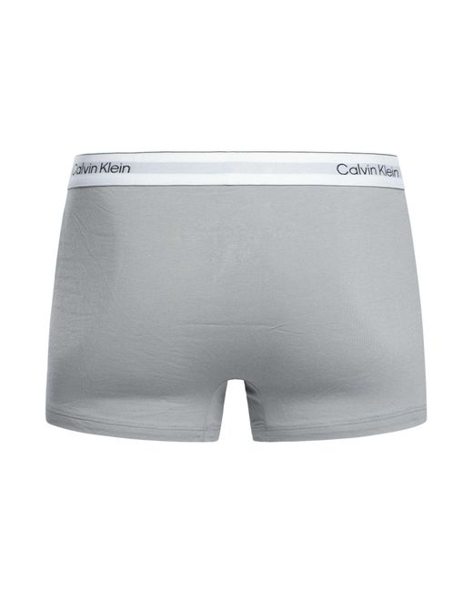 Calvin Klein White 3 Pack Icon Trunks for men