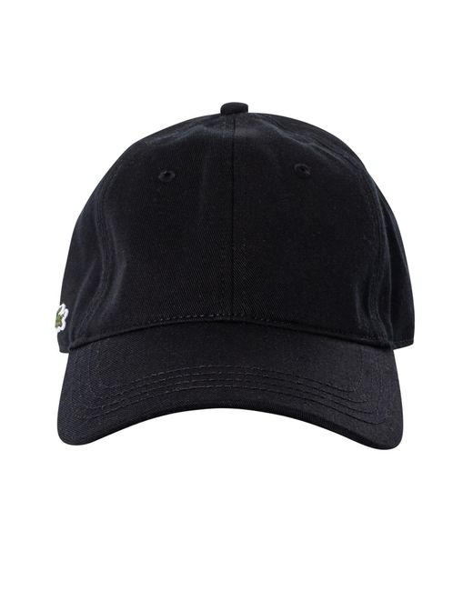 Lacoste Black Side Logo Baseball Cap for men