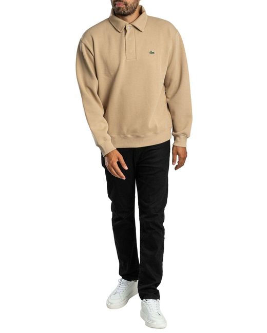Lacoste Natural Logo Longsleeved Polo Shirt for men