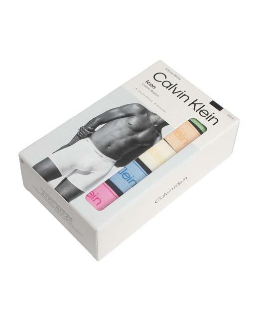 Calvin Klein Black 5 Pack Icon Boxer Briefs for men
