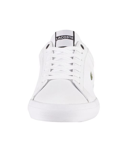 Lacoste Lerond 418 3 Cma Leather Trainers in White for Men Lyst UK