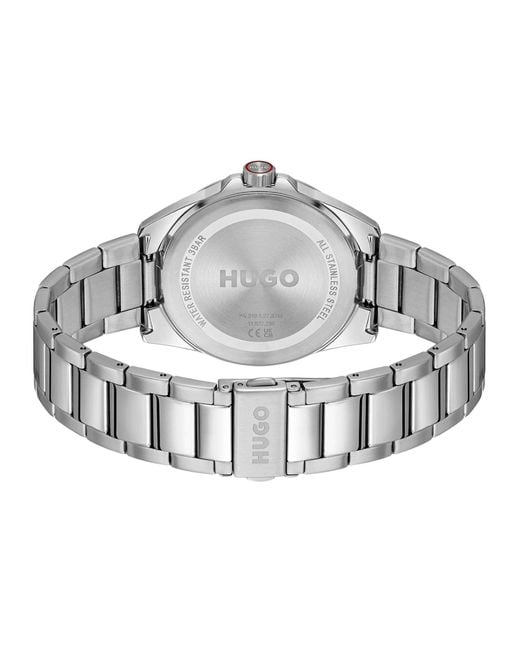 HUGO Gray Seam Dial Watch for men