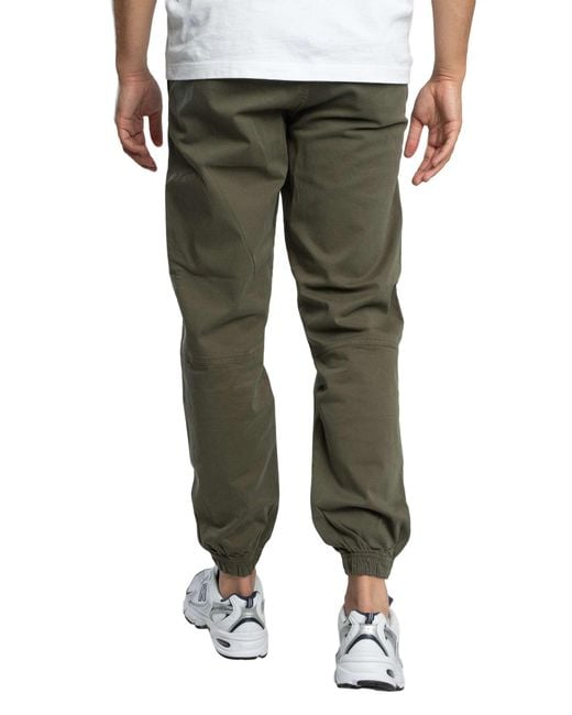 Jack & Jones Green Relaxed Kane Troy Cuffed Joggers for men