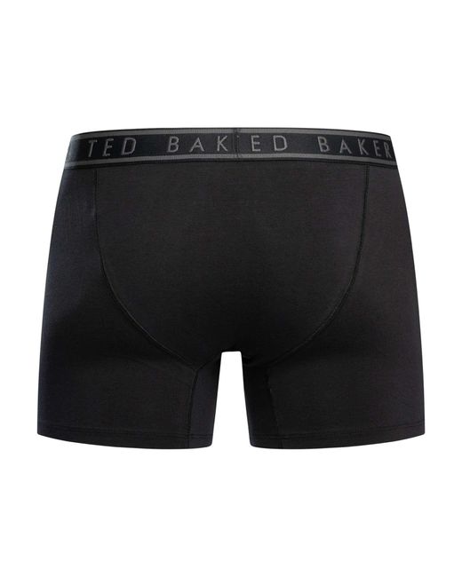 Ted Baker Black 3 Pack Boxer Briefs for men