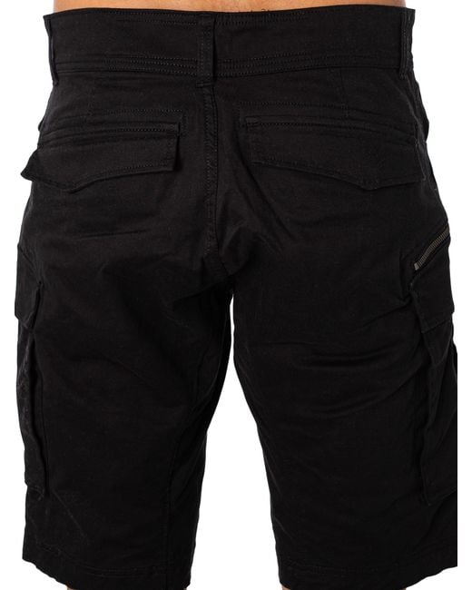 Replay Black Cargo Shorts for men
