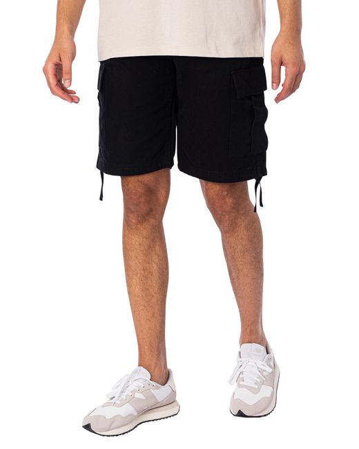 Jack & Jones Black Cole Barkley Cargo Shorts for men