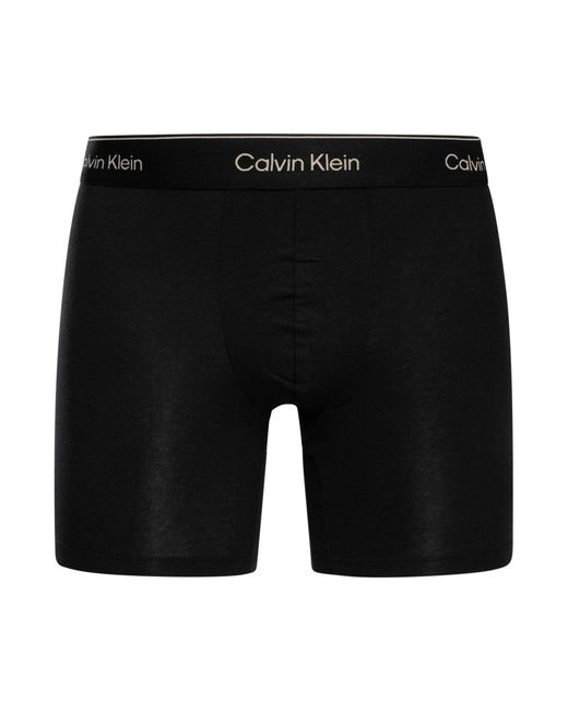 Calvin Klein Black 3 Pack Icon Boxer Briefs for men