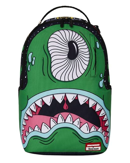 Sprayground 20l Jorge Rodriguez Alien Backpack In Green For Men 