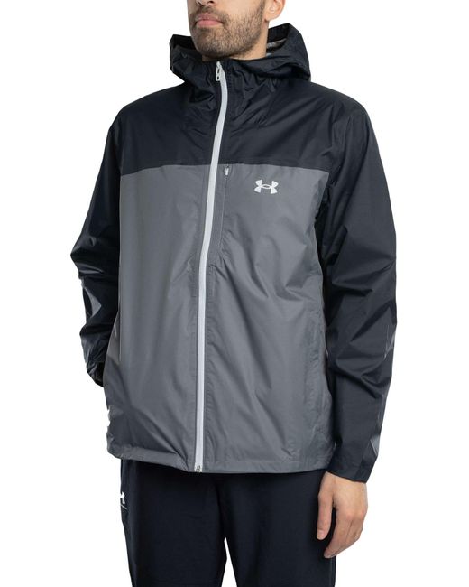 Under Armour Gray Cloudstrike Colourblock Jacket for men