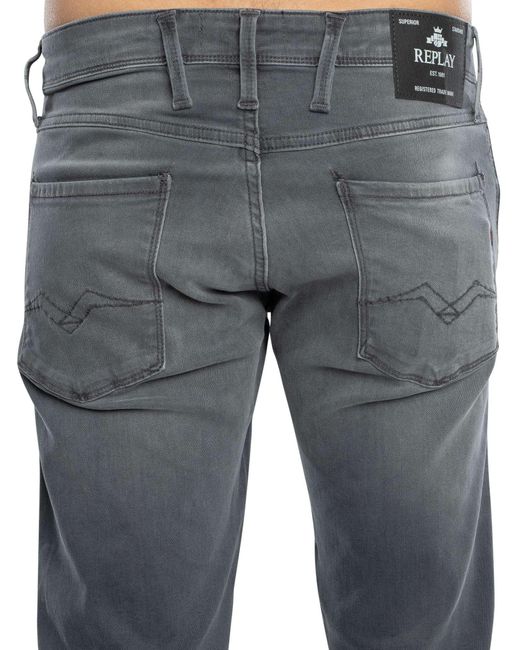 Replay Blue Anbass Slim Jeans for men