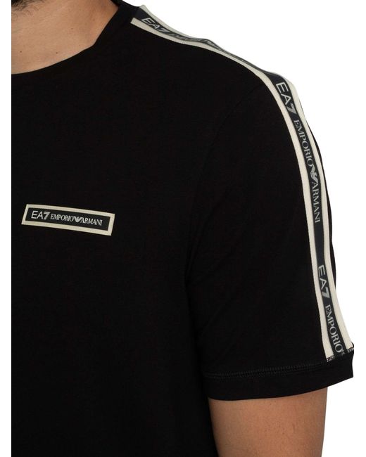 EA7 Black Box Logo T-shirt for men