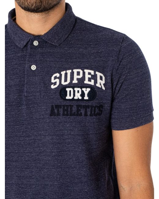 Superdry Blue Vintage Superstate Polo Shirt for men