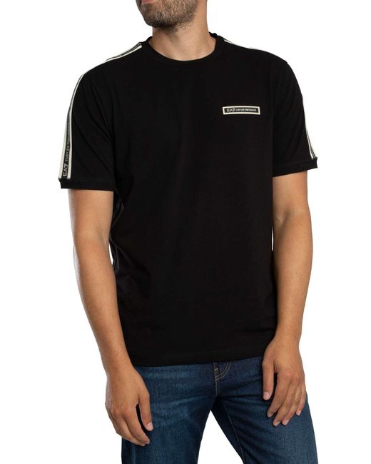 EA7 Black Box Logo T-shirt for men
