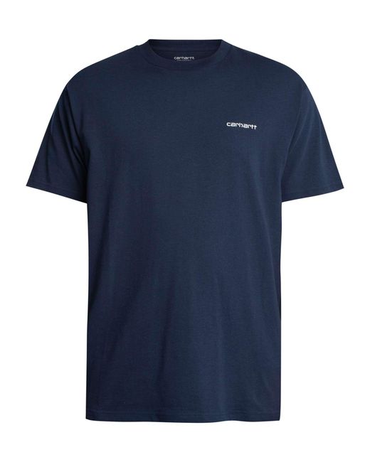 Carhartt Blue Script Embroidery T-shirt for men