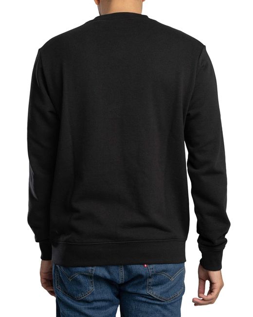 HUGO Black Dem Graphic Sweatshirt for men