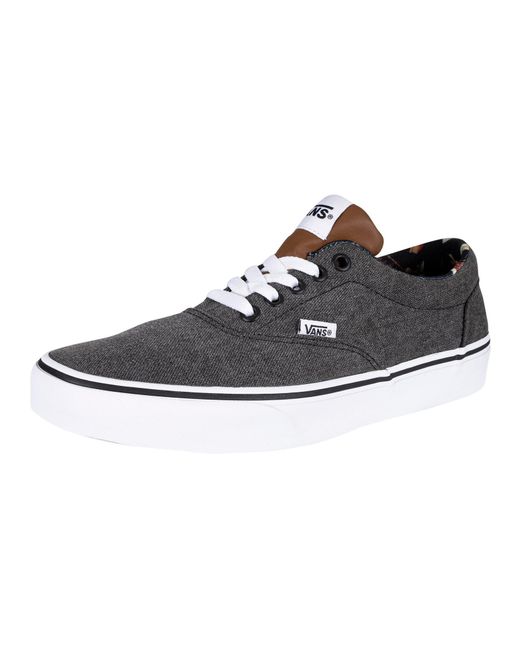 Vans Doheny Canvas Trainers in Black/White (Black) for Men Lyst Canada