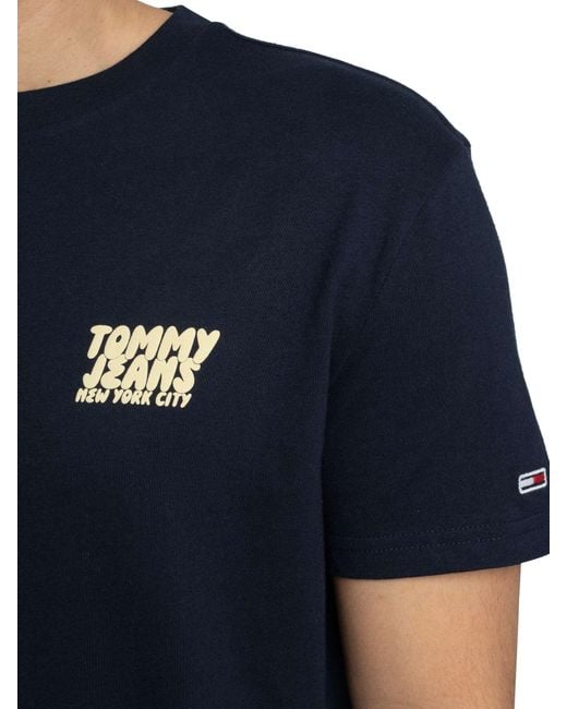 Tommy Hilfiger Blue Regular Bubble Back T-shirt for men