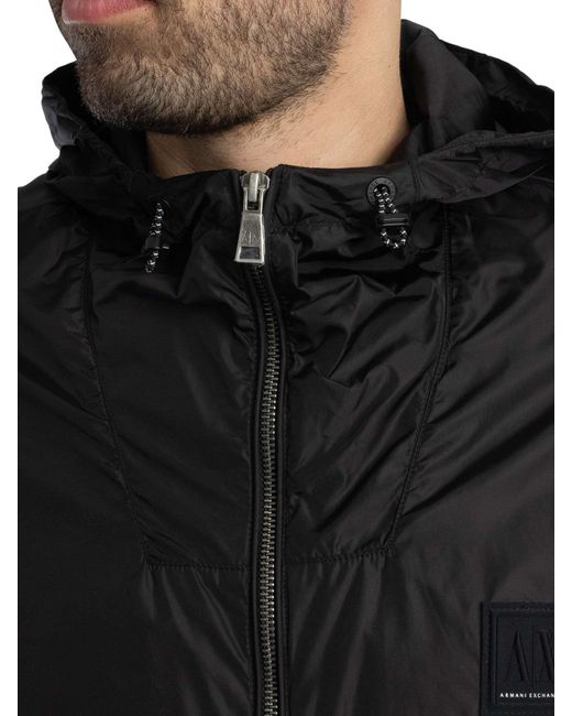 ARMANI EXCHANGE Black Box Logo Jacket for men