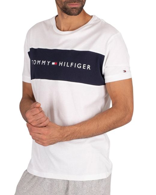 tommy hilfiger flag t shirt white