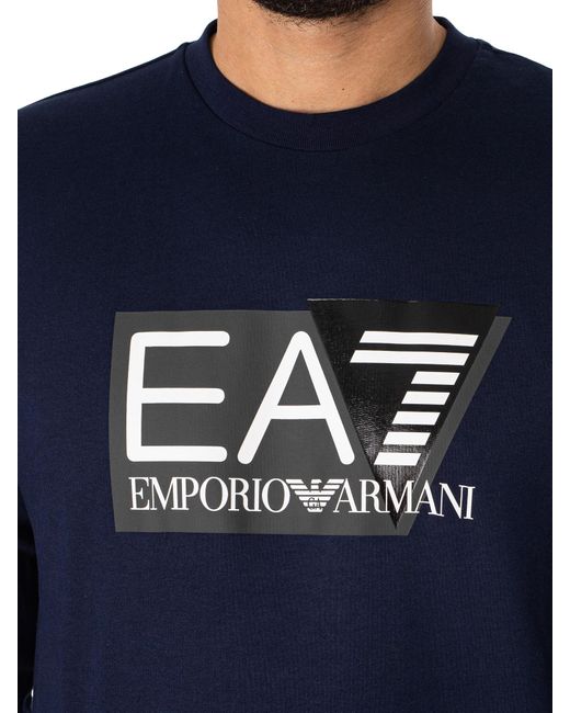 EA7 Blue Graphic Tracksuit for men