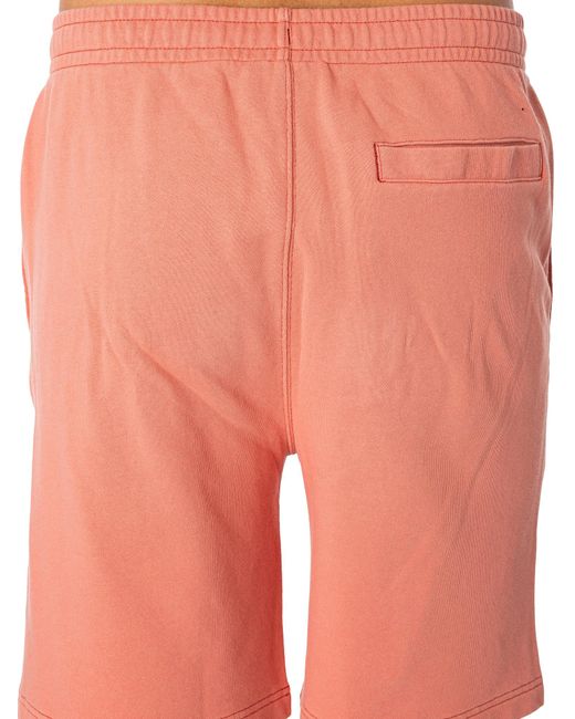 Lacoste Pink Brand Sweat Shorts for men