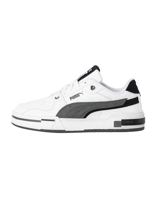 PUMA White Ca Pro Glitch Leather Trainers for men