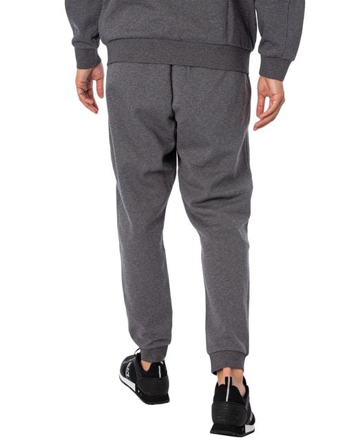 EA7 Black Logo Tracksuit for men