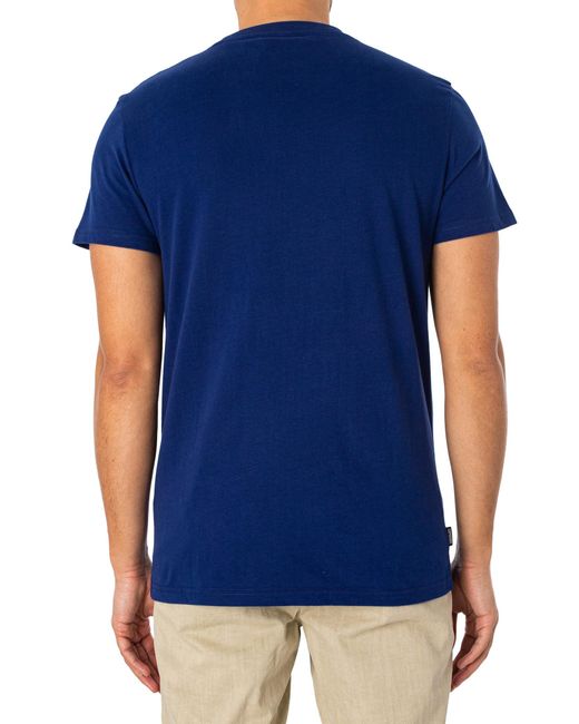Superdry Blue Essential Logo T-shirt for men