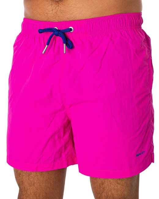 Gant Pink Logo Swim Shorts for men