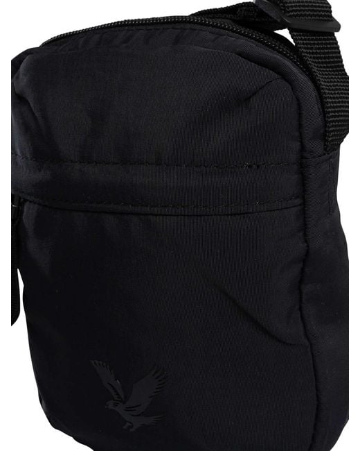 Lyle & Scott Black Cross Body Pouch Bag for men