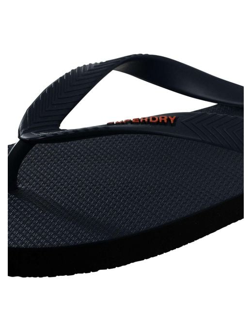 Superdry Blue Core Essential Flip Flops for men