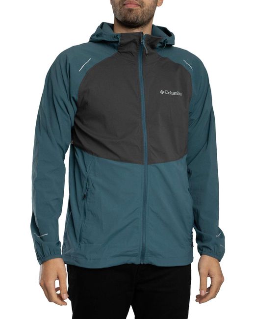 Columbia Blue Tech Ii Wind Full Zip Jacket for men