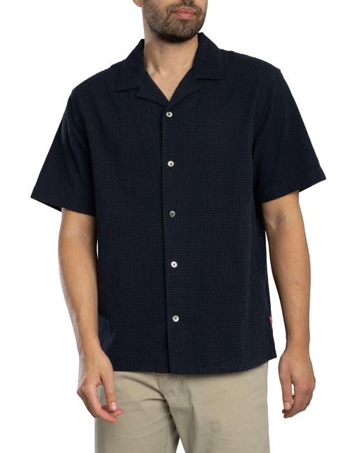 Levi's Black Sunset Short Sleeved Shirt for men