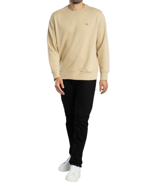 Gant Natural Regular Shield Sweatshirt for men