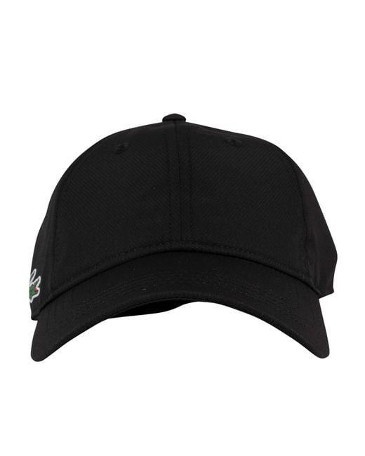 Lacoste Black Logo Baseball Cap for men