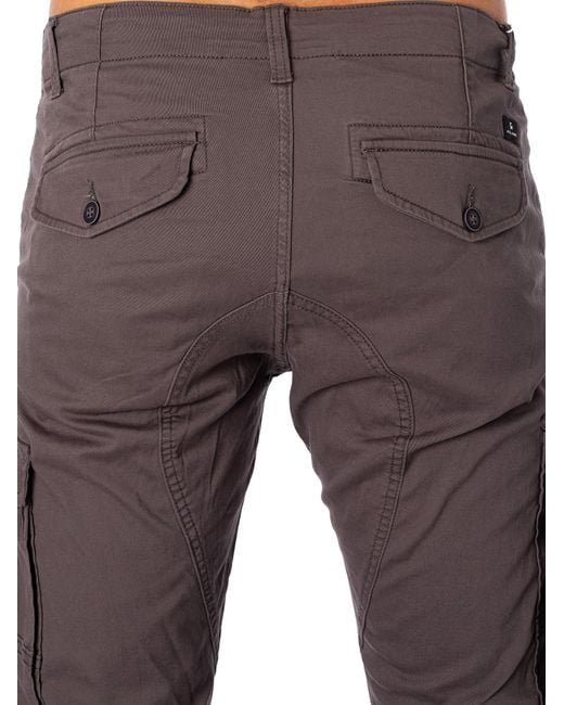 Jack & Jones Gray Paul Flake 542 Cargos for men