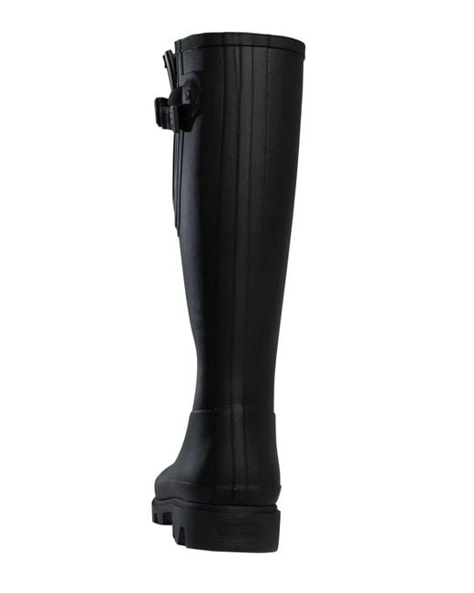 Hunter Black Downpour Field Wellington Boots for men
