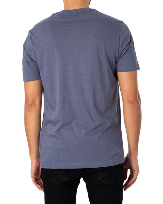 HUGO Blue Dulivio Logo T Shirt for men
