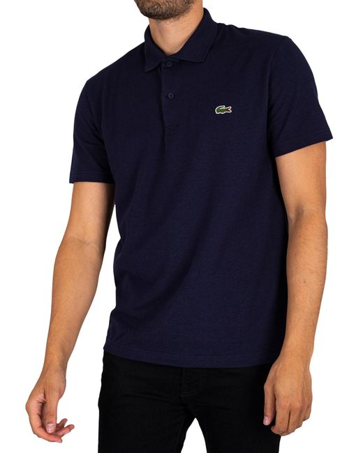 Lacoste Logo Polo Shirt in Blue for Men | Lyst