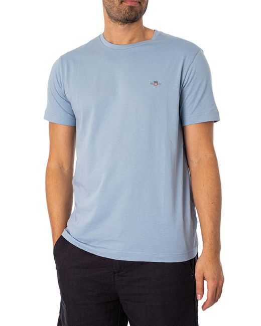 Gant Blue Regular Shield T-shirt for men