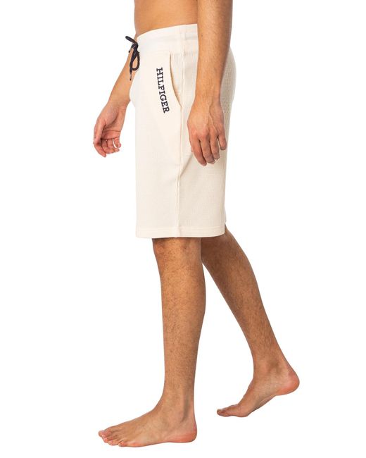 Tommy Hilfiger Natural Lounge Logo Sweat Shorts for men