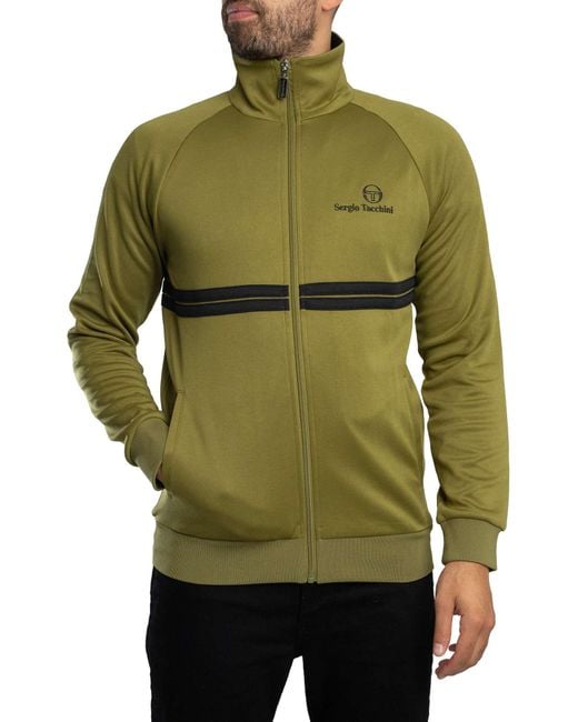 Sergio Tacchini Green New Dallas Track Jacket for men