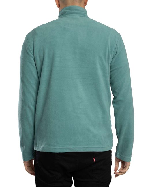 Regatta Green Thompson Fleece Zip Sweatshirt for men