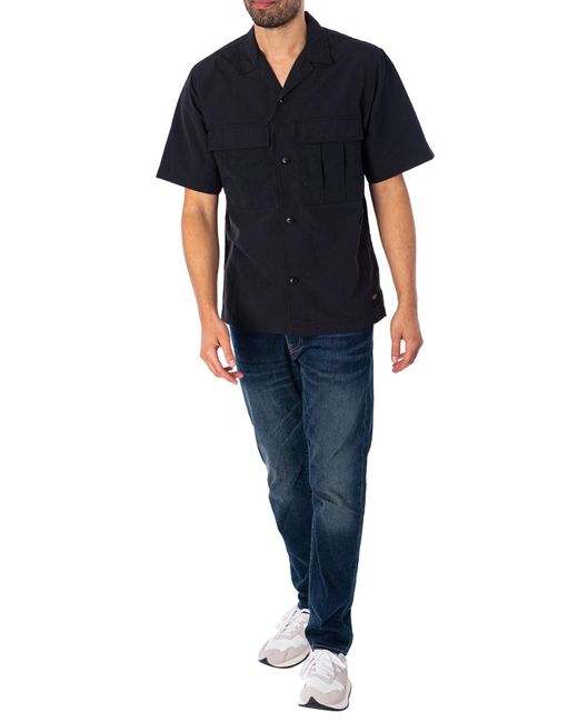 Carhartt Black Evers Short Sleeved Shirt for men