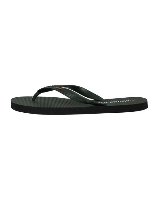 Superdry Black Core Essential Flip Flops for men