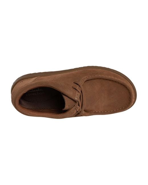 Clarks Brown Relaxlite Low Suede Shoes for men