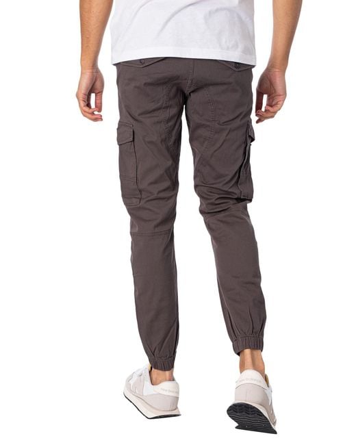 Jack & Jones Gray Paul Flake 542 Cargos for men