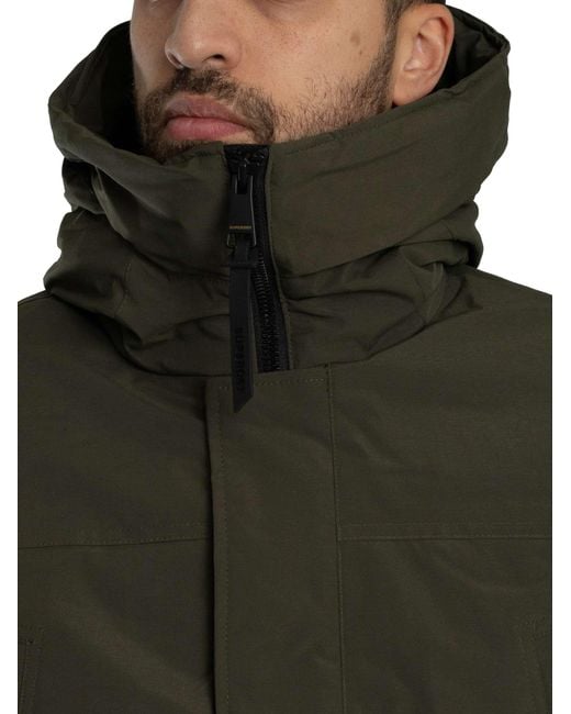 Superdry Gray City Padded Parka Jacket for men